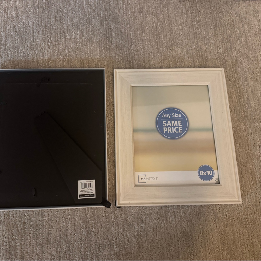 White Wood Picture Frames (2)